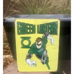 Green Lantern DC Comics Retro Metal To sign 16”x12” Desperate Enterprises 2011